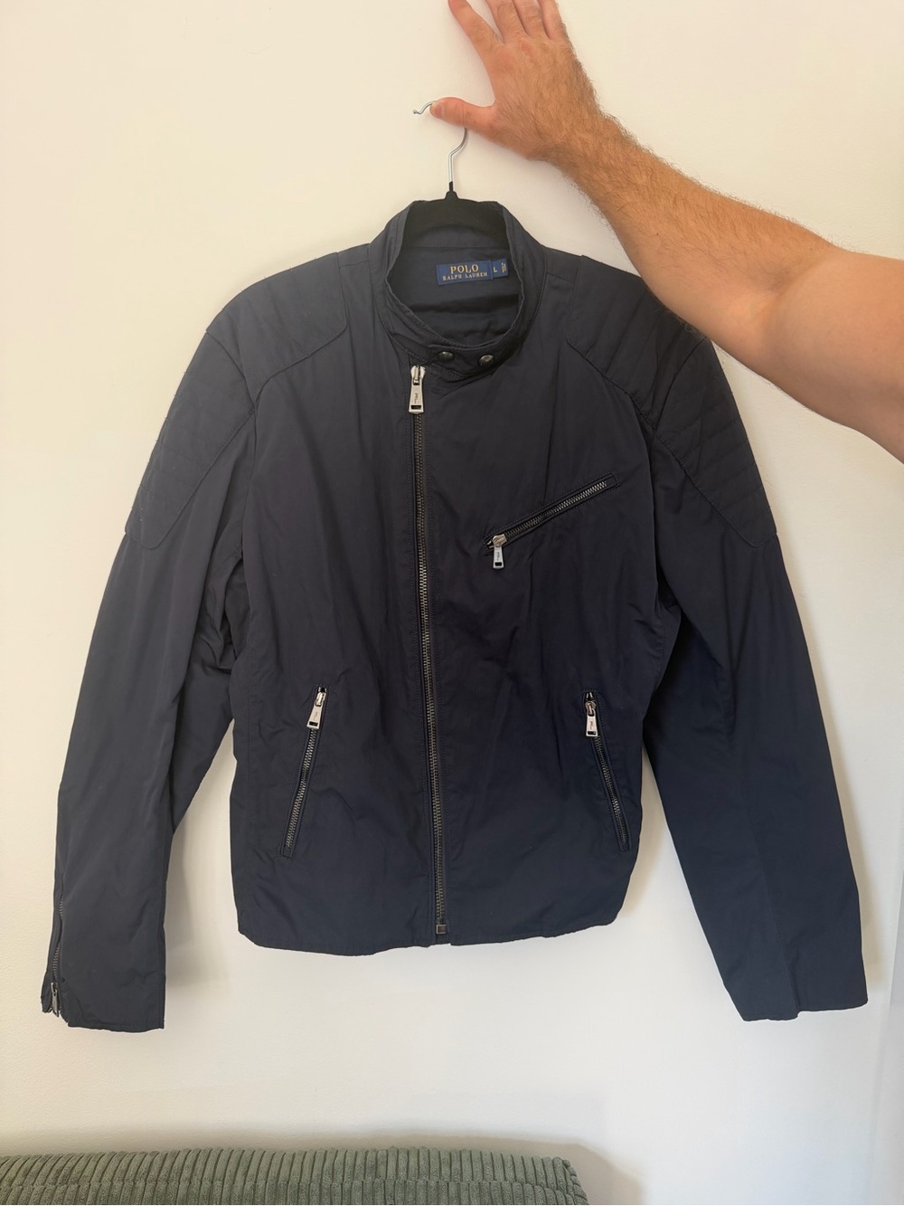 Polo by Ralph Lauren Black Lightweight Men's Zip-Up Jacket
